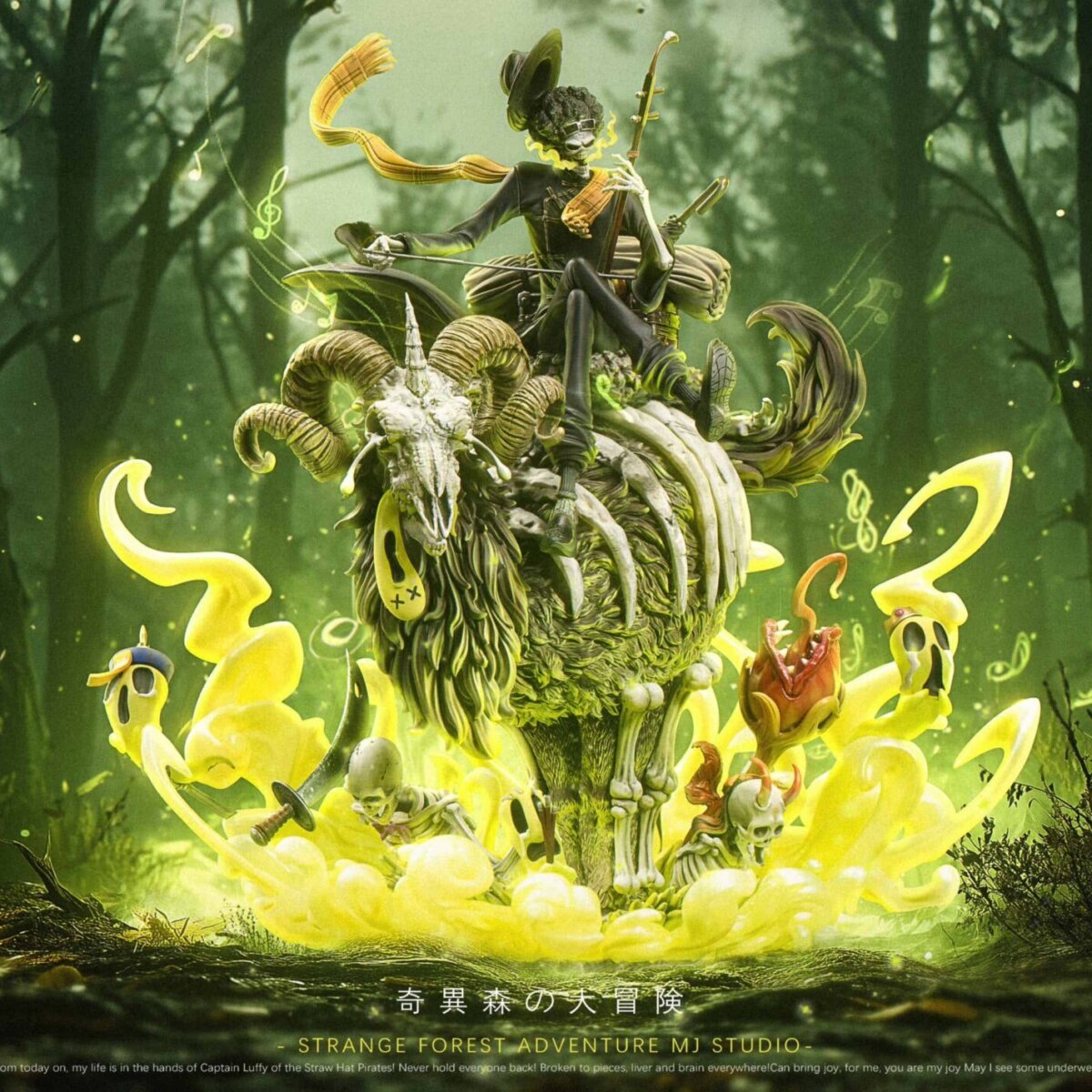 MJ - One Piece Brook MJ - One Piece Brook | resin statue Brook Strange Forest Adventure Statue