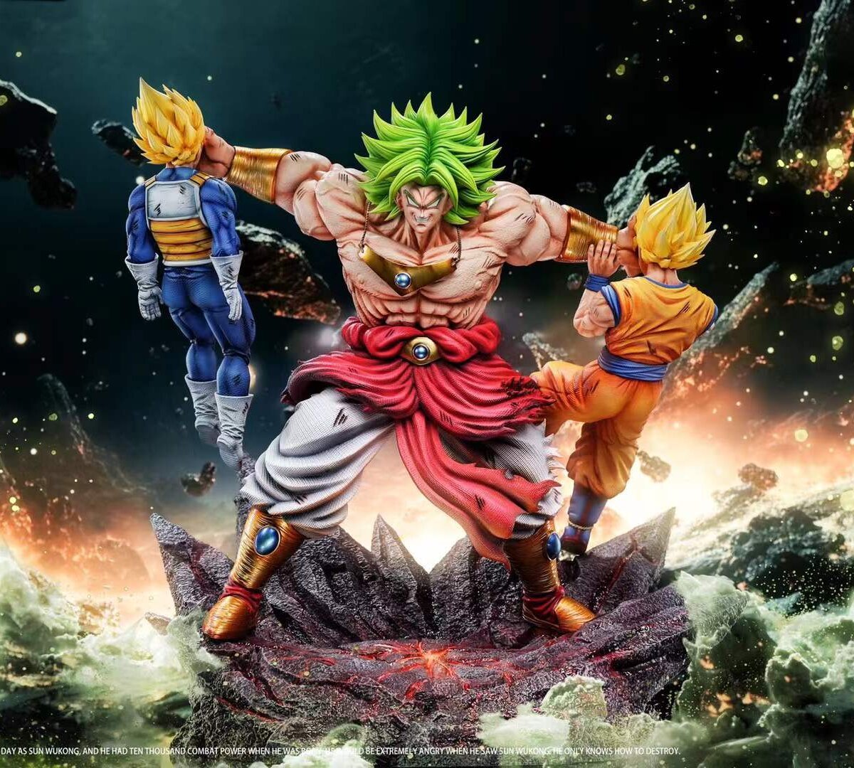 Yi Shou - Broly VS Goku & Vegeta 1/6 Yi Shou - Broly VS Goku and Vegeta Statue 1/6 | anime figure