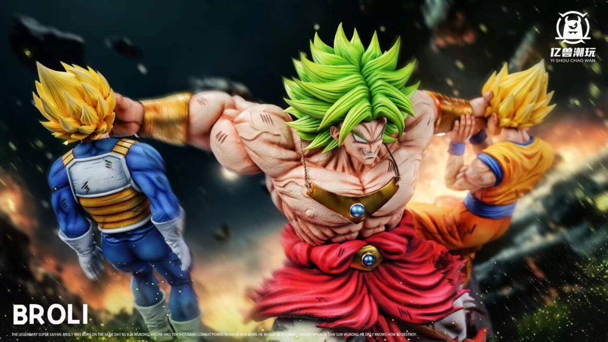 Yi Shou - Broly VS Goku & Vegeta 1/6 | anime figure