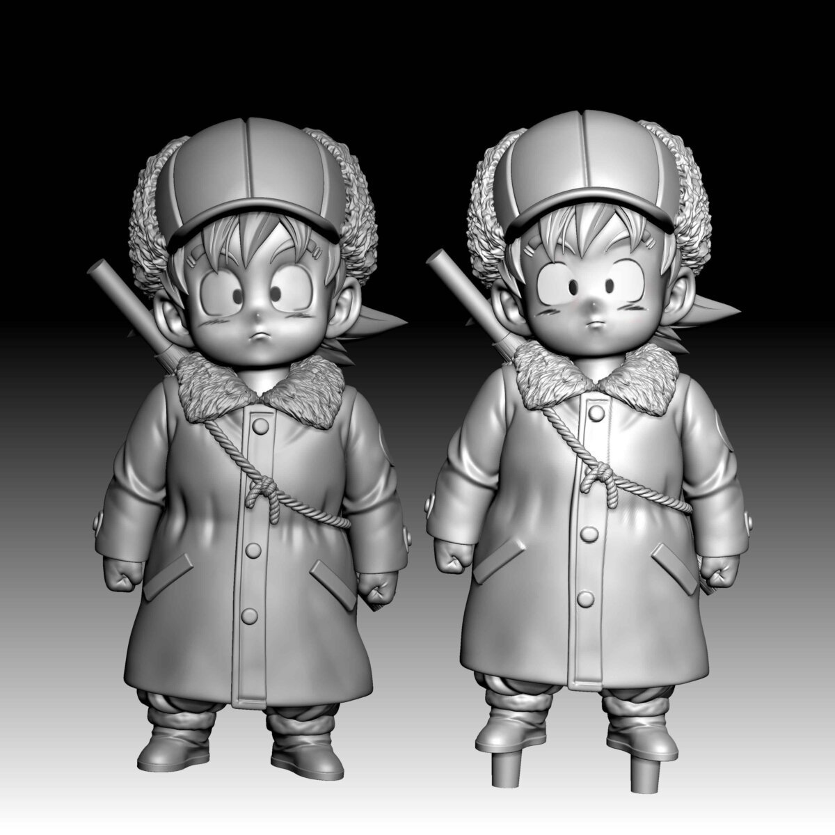 SO Studio - Kid Goku & Shenron | resin statue